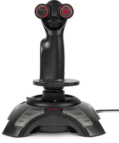 Speedlink PHANTOM HAWK Flight Stick - Joystick für PC/ Computer, Controller für Simulator-Spiele, US