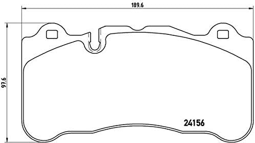 Brembo P50095 Vordere Bremsbeläge, Anzahl 4