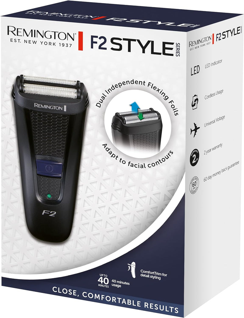 Remington Elektrischer Rasierer Herren F2 [Trocken-Rasieraparat] Style Series (Pop-Up-Trimmer, abwas