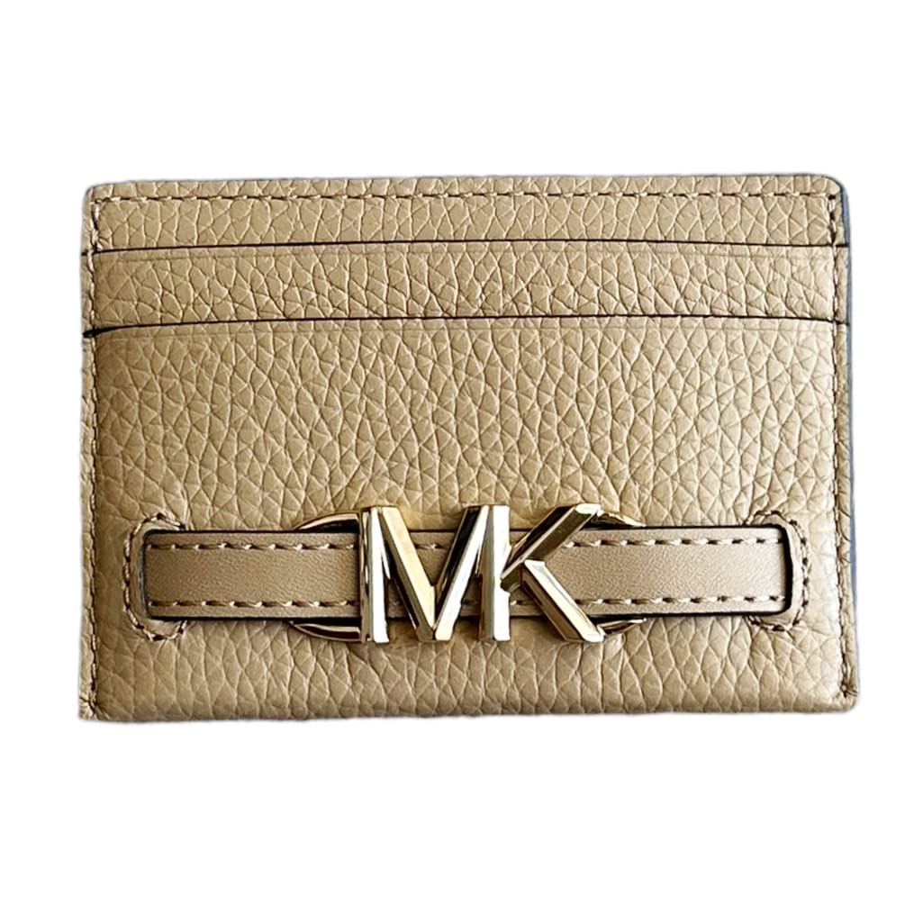 Michael Kors Reed Grosse Kartenhalter Wallet MK Signature Logo Leder, CAMEL, Kartenhalter, Camel