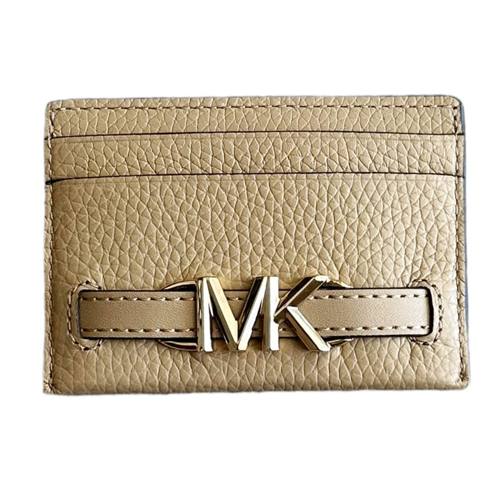 Michael Kors Reed Grosse Kartenhalter Wallet MK Signature Logo Leder, CAMEL, Kartenhalter, Camel