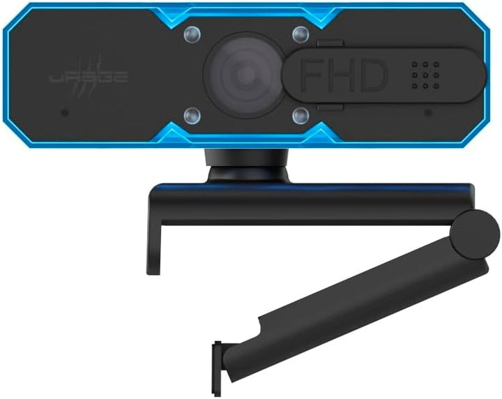 uRage Streaming-Webcam Rec 900 FHD, hochauflösende Full-HD-Qualität, mit integriertem Mikrofon, in s