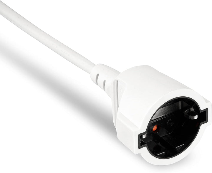 REV 0016030114 Verlängerung, Verlängerungskabel mit Winkelstecker 3m, 3680W, Weiss (Packung mit 2) W