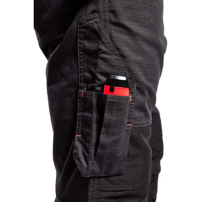 Blakläder 149613309956C154 Service Bundhose mit Nageltaschen Grösse in schwarz/rot, C154 C154 Black