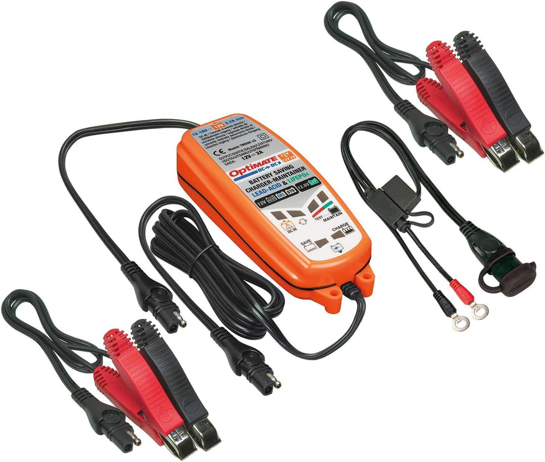 TecMate OptiMATE DC to DC Ladegerät TM500, 12V-Ladegerät für 12V-Batterien/Gleichstromversorgung Sin