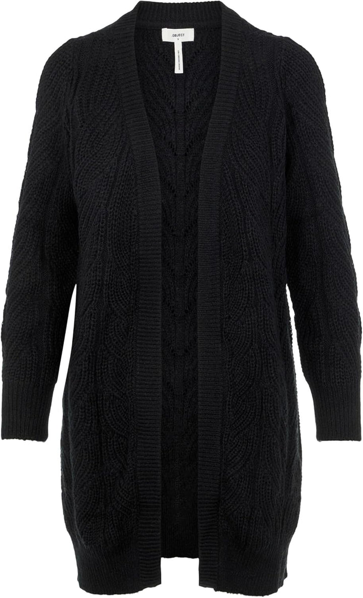 OBJECT Female Strickjacke OBJNOVA Stella M Schwarz, M Schwarz