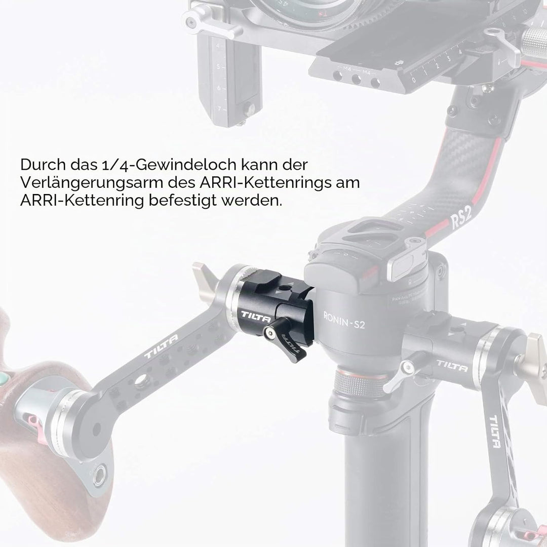 Tilta Linke Side NATO Rail zum Rosettenadapter für DJI RS 2/RS 3 Pro/RSC 2/RS 3 Gimbal TGA-NRA-L