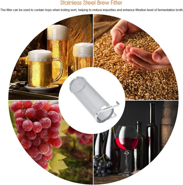 300 Micron Edelstahl Hausgemachte Brew Bier Hop Mesh Filter Sieb mit Haken für Trinken machen,Bier m