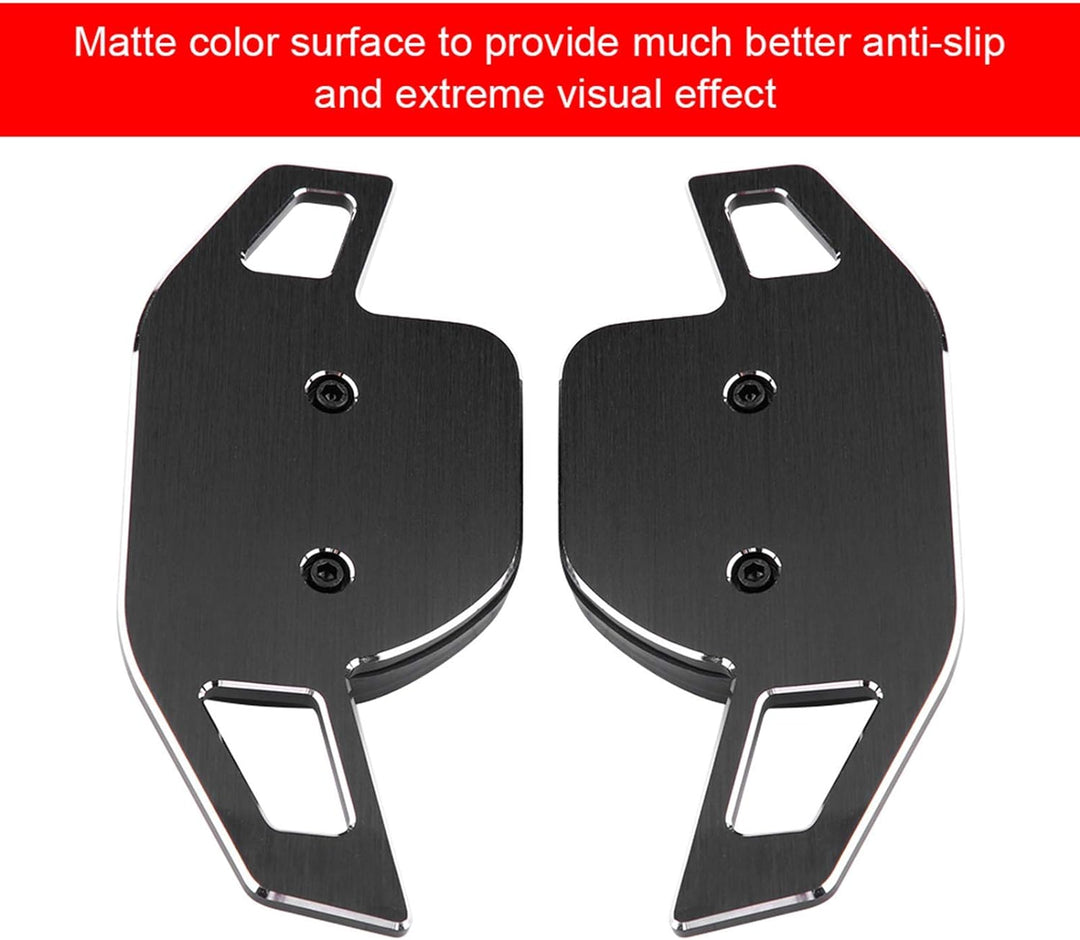 Qiilu Lenkradschaltpaddel für B Modell 1 Paar Aluminium-Lenkradschaltpaddel Auto Extended Blade Shif