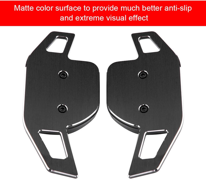 Qiilu Lenkradschaltpaddel für B Modell 1 Paar Aluminium-Lenkradschaltpaddel Auto Extended Blade Shif