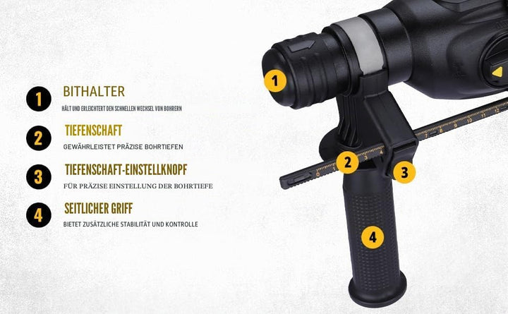 DEWALT 1 DCH133N, 18 V Gelb/Schwarz