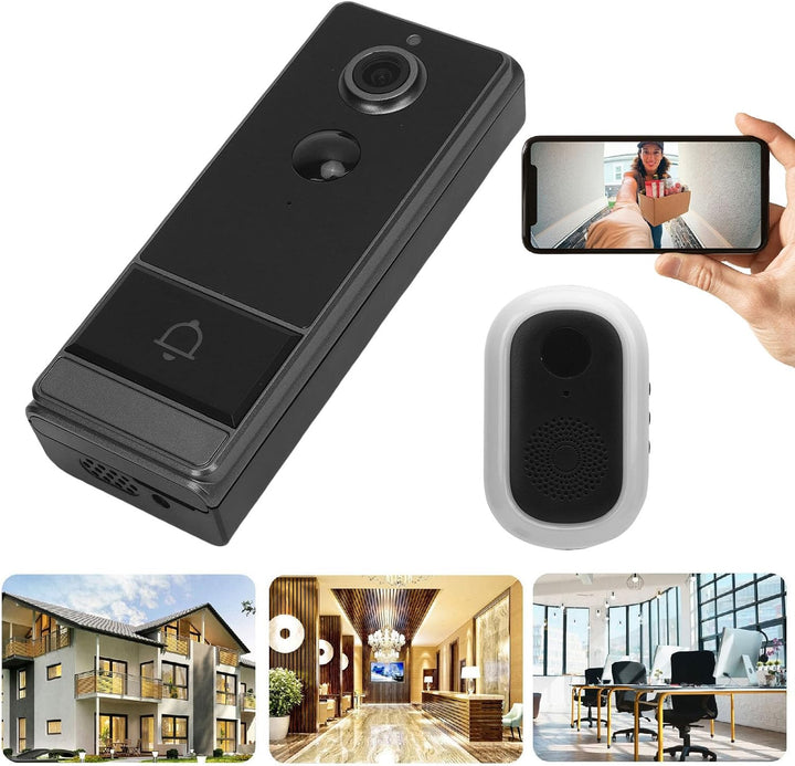 Wireless Wi-Fi-Video-Türklingelkamera mit Zwei Wegen Audio, Menschlicher Erkennung, Nachtsicht, 120-