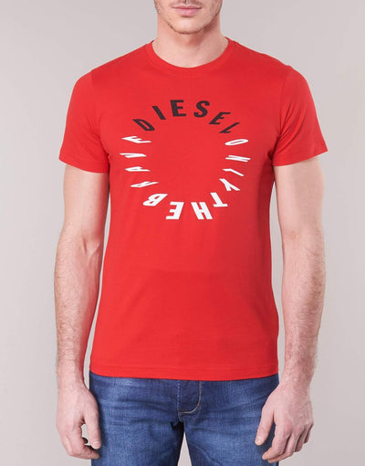 Diesel T Diego Y2 T-Shirts & Poloshirts Herren Rot - L - T-Shirts