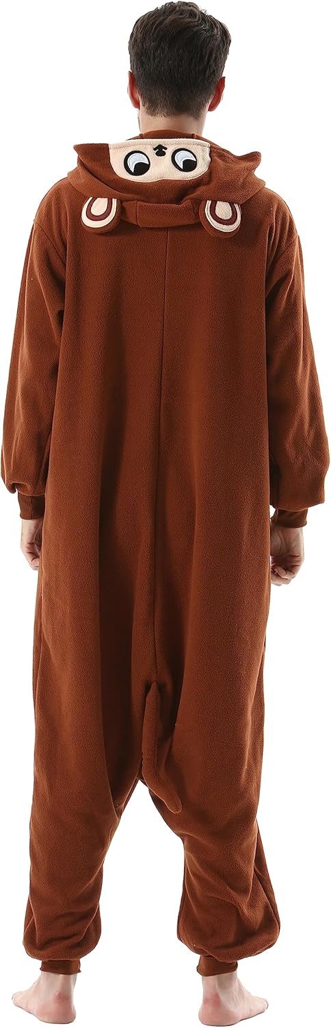 SimZoo Unisex Pyjamas Onesies Tiere Kostüm Cosplay Erwachsene Karneval Nachtwäsche Halloween Schlafa