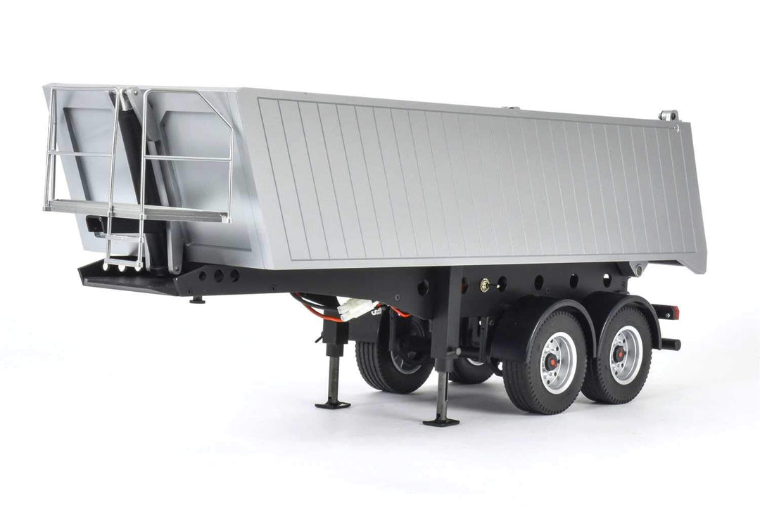 CARSON 500907312 - 1:14 2-Achs Muldenkipper Sattelauflieger, RC-Truck, Ersatzteile, Tuningteile, Zub