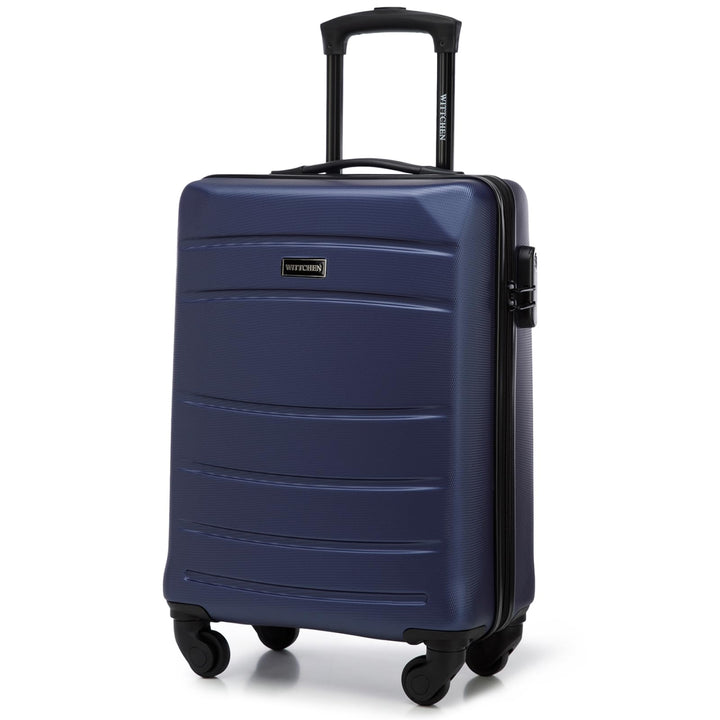 WITTCHEN Handgepäck Trolley Koffer Reisekoffer aus ABS Hartschalen Trolley 4 Rollen Kombinationsschl