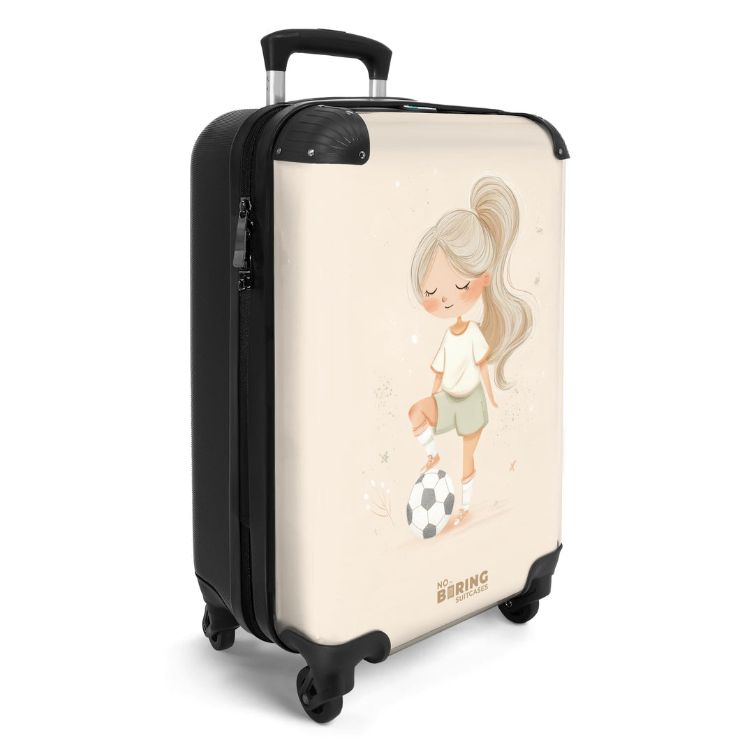 NoBoringSuitcases.com® Handgepäck Koffer Kinder 55x35x20 cm Reisekoffer Kinderkoffer 4 Rollen Leicht