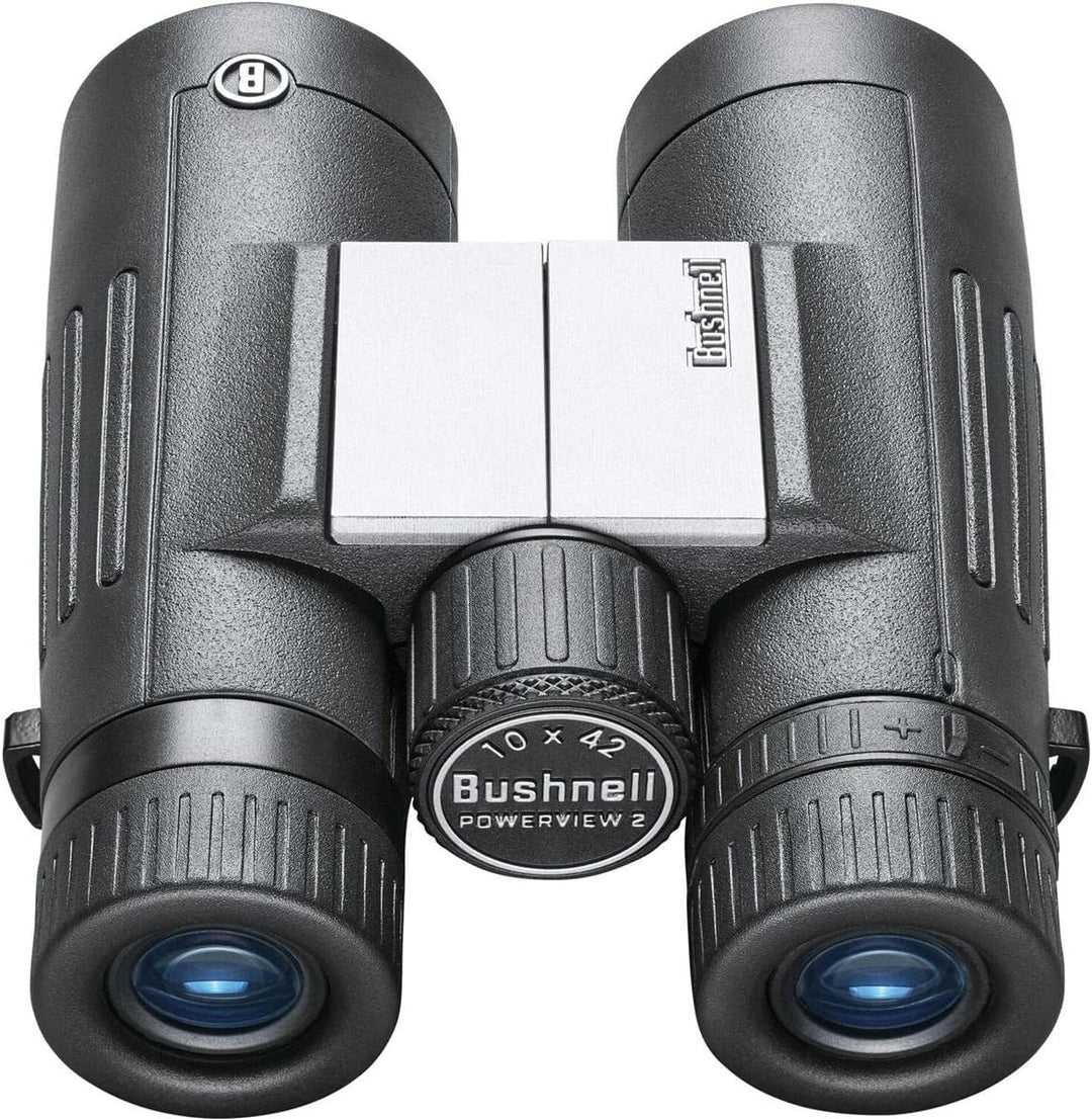 Bushnell - Powerview 2 - Fernglas - 10x42 - Dachkant - Aluminium Metallgehäuse - Mehrschichtvergütun