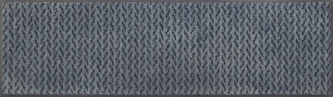 wash+dry Fussmatte, Duo Denim 35x120cm, innen und aussen, waschbar, 35x120cm