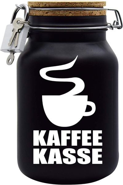 Spardose Kaffeekasse Geld Geschenk Idee Schwarz XL
