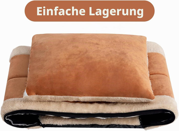 Hollypet Katzenbett Kleines Hundebett, 2-in-1 Faltbare Haustierbett für Katzen &amp; Kleine Hunde, Warme