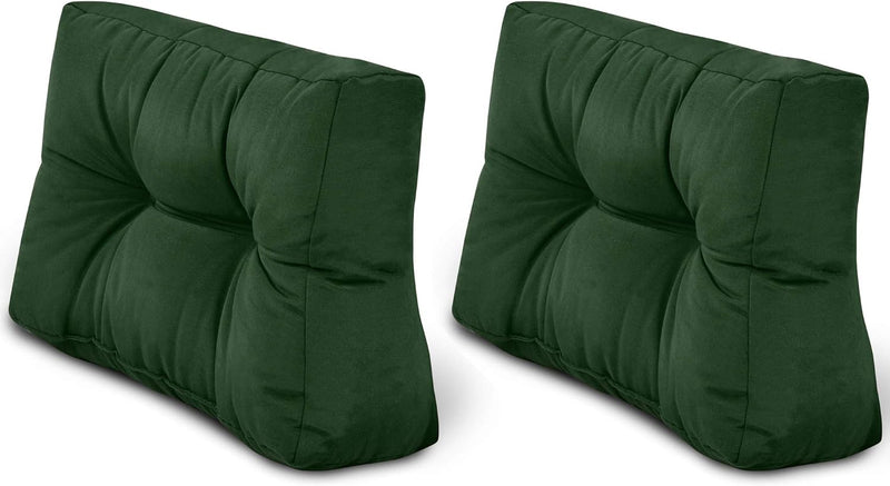 Beautissu Palettenkissen Style – 2X Rückenkissen 60x40 cm Gepolsterte Europaletten Indoor & Outdoor