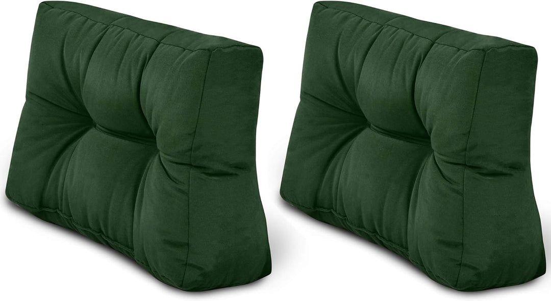 Beautissu Palettenkissen Style – 2X Rückenkissen 60x40 cm Gepolsterte Europaletten Indoor & Outdoor
