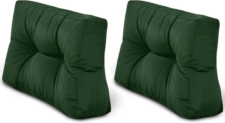 Beautissu Palettenkissen Style – 2X Rückenkissen 60x40 cm Gepolsterte Europaletten Indoor & Outdoor