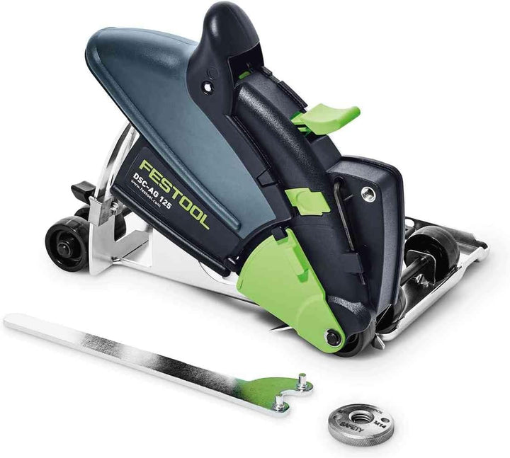 Festool Absaughaube DCC-AG 125 (mit Innensechskantschlüssel, Stirnlochschlüssel, Spannflansch)