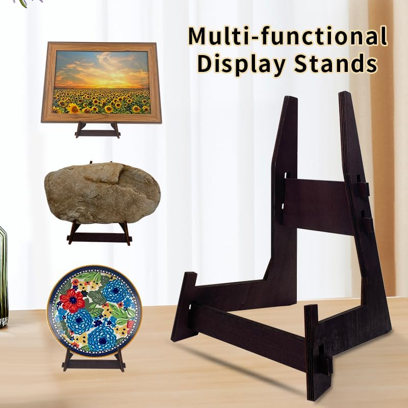 1 Packung 13 Zoll Holz Display Stand, Easel & Buchständer, Bilderrahmen Plattenhalter(13inch-1pcs),