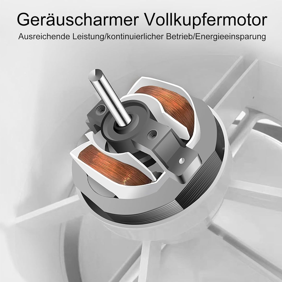 150mm Abluftventilator 240m³/h 5W, Zwei-Wege-Umkehrventilator mit 3 Geschwindigkeiten einstellbar, R