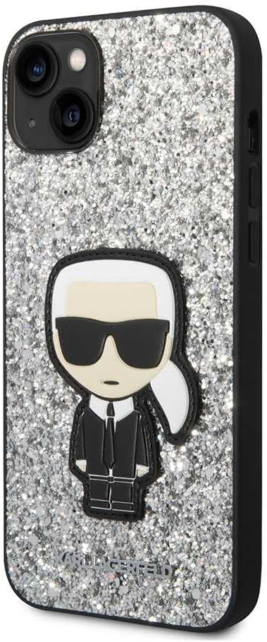 KARL LAGERFELD KLHCP14MGFKPG Hülle für iPhone 14 Plus 6,7" hardcase Silber/Silve