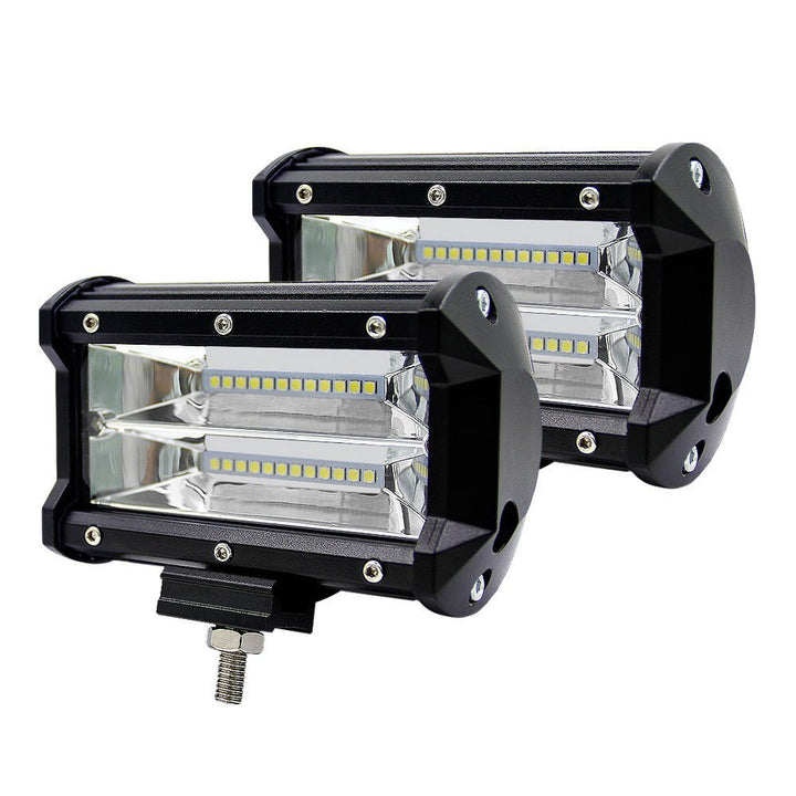 WZTO LED Arbeitsscheinwerfer, 10800LM 24 LED Zusatzscheinwerfer DC 12-24V 72W 5 Inch Auto Scheinwerf