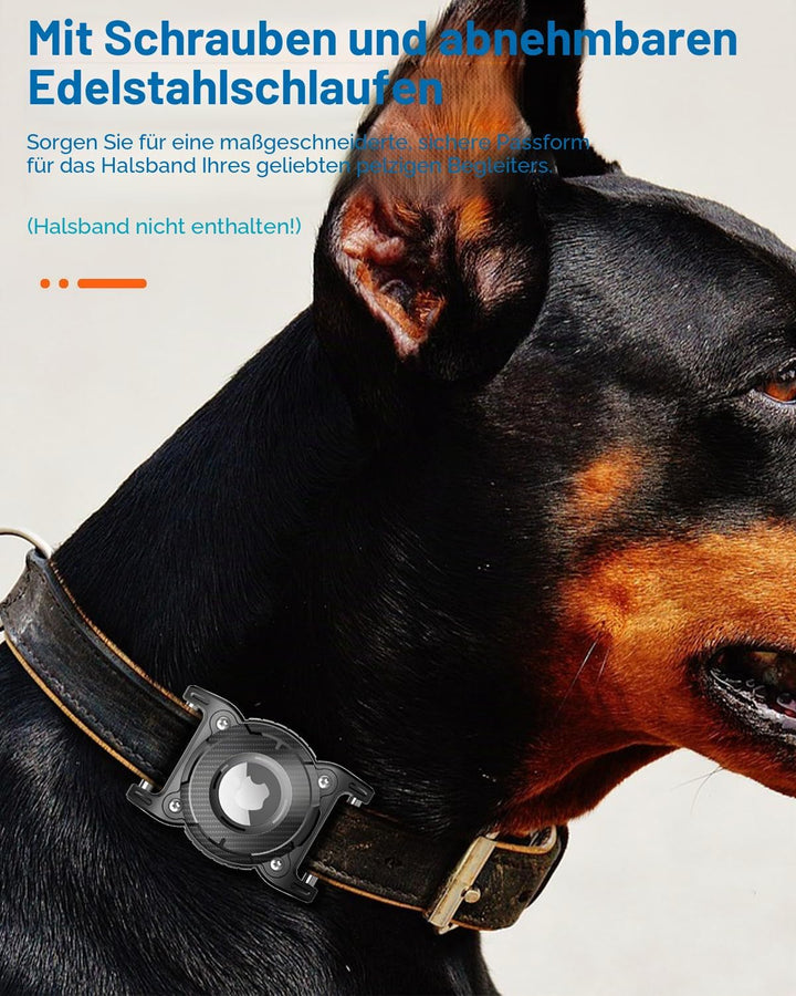 ONEONTA 2er Pack Airtag Hund | Airtag Anhänger Hund - Airtag Hülle Hund Wasserdicht für Airtag Hunde