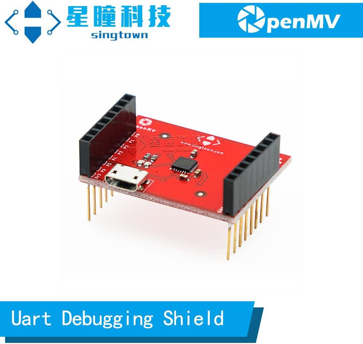 OpenMV Uart Debugging Shield CP2104, SingTown, Uart to USB Module, Apply to OpenMV Cam H7 Plus, Open