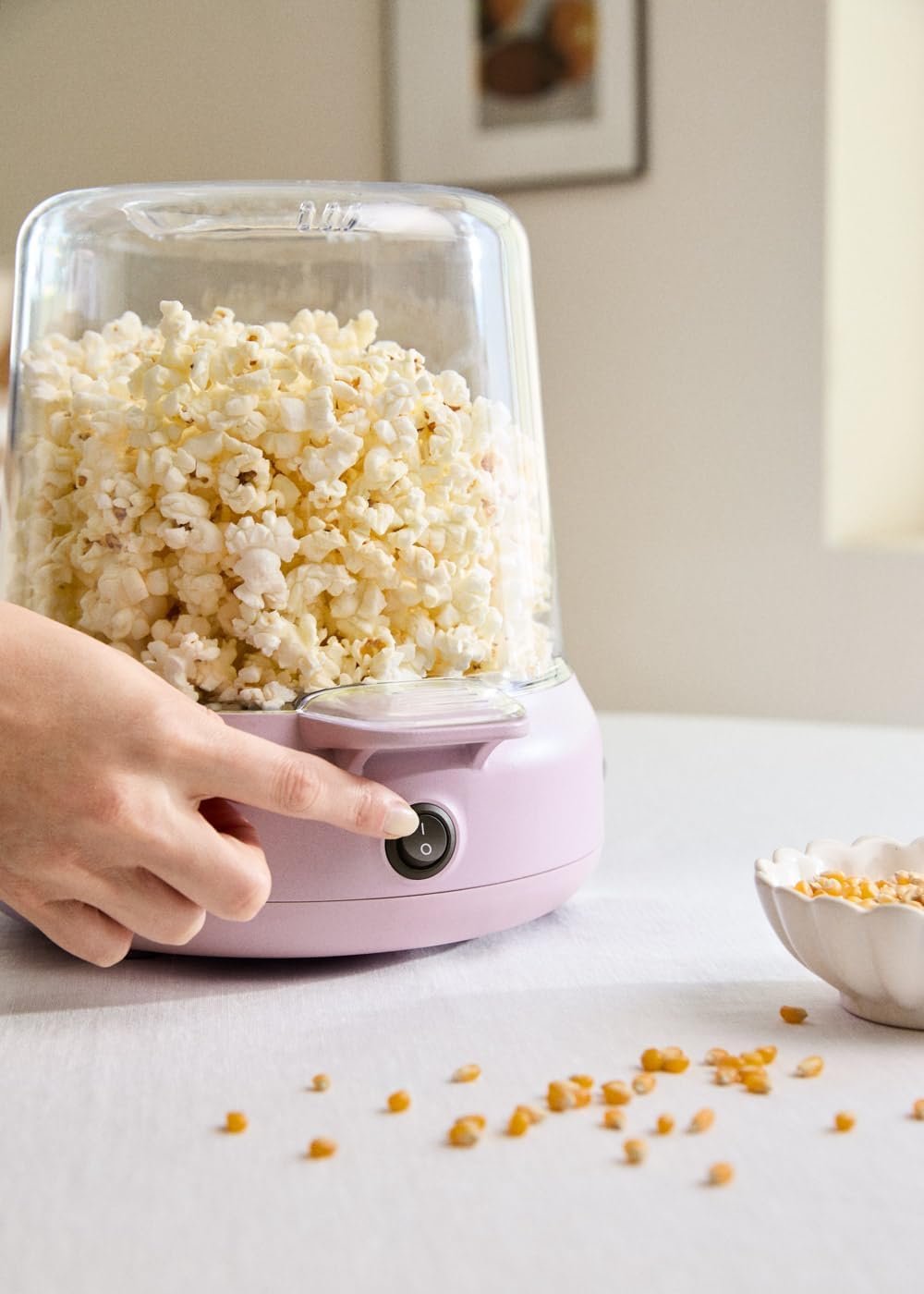 CREATE Popcorn Maker Studio Popcorn-Maschine mit Lavendel-Butterschmelzgerät, einfache Handhabung, b
