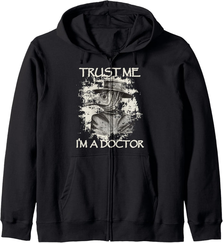 Trust Me I'm a Doctor - Gothic Pestdoktor Steampunk Kapuzenjacke