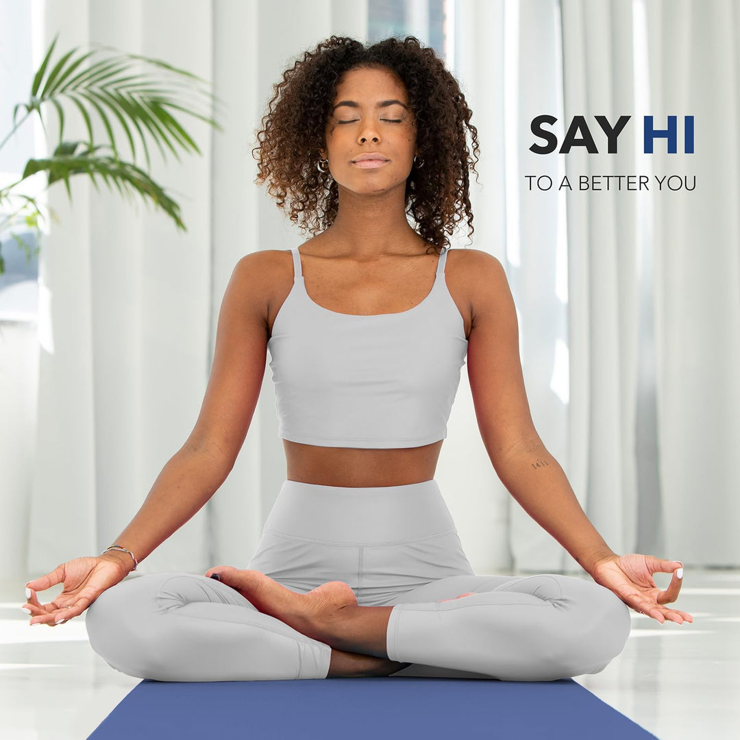Yogamatte Phthalatfrei | Gymnastikmatte rutschfest | Fitnessmatte schadstofffrei | Trainingsmatte mi