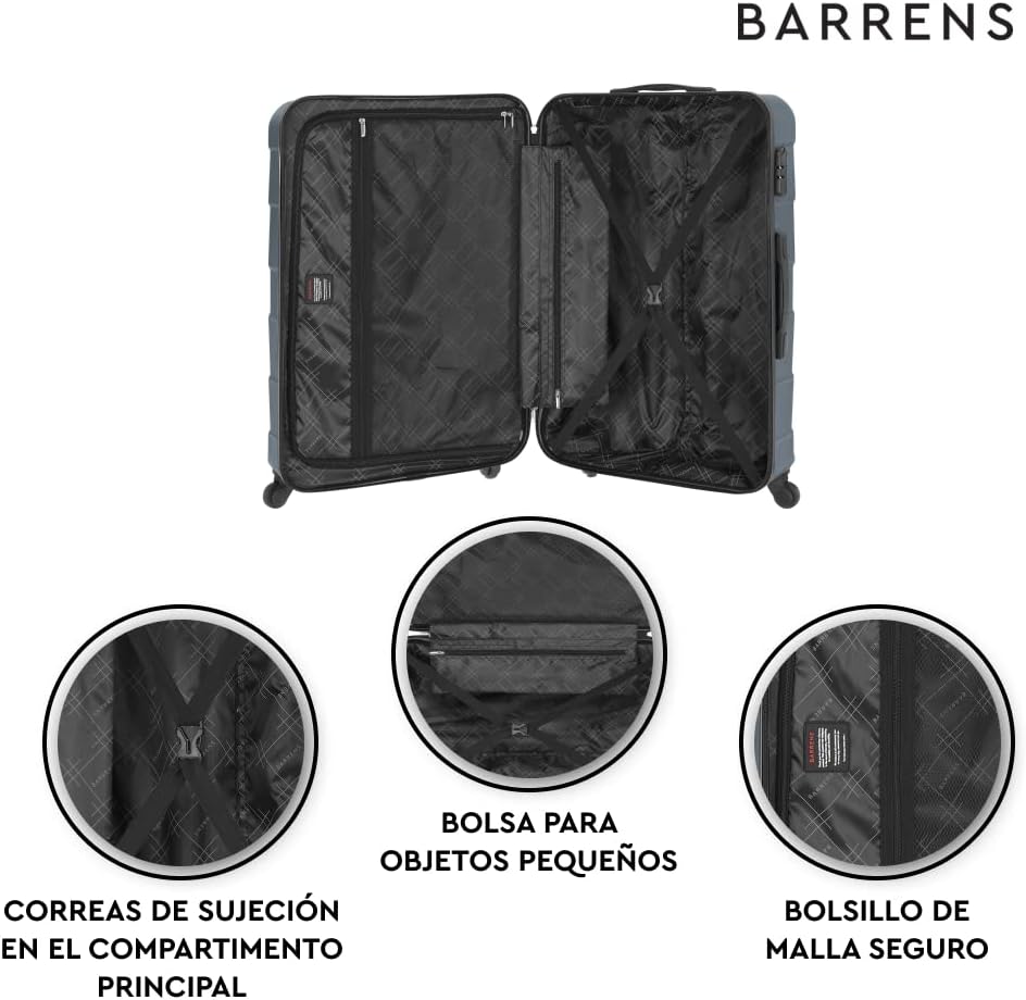 BARRENS Grosser Koffer Zwillingsrollen Hardcase Reisekoffer Koffer Trolleys Hartschale Rollkoffer Gr