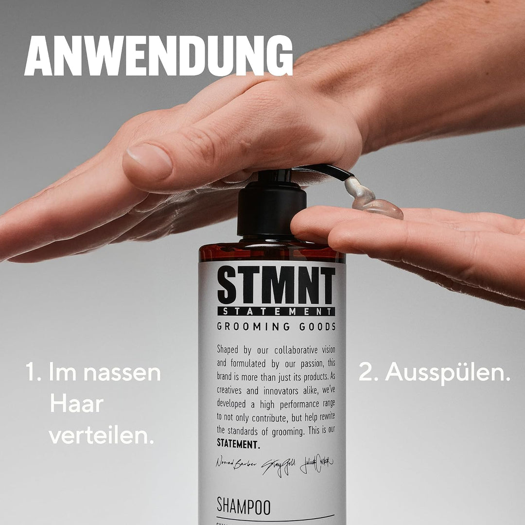 STMNT STATEMENT GROOMING GOODS Shampoo | Mit Aktivkohle & Menthol | Entfernt effektiv Produktablager