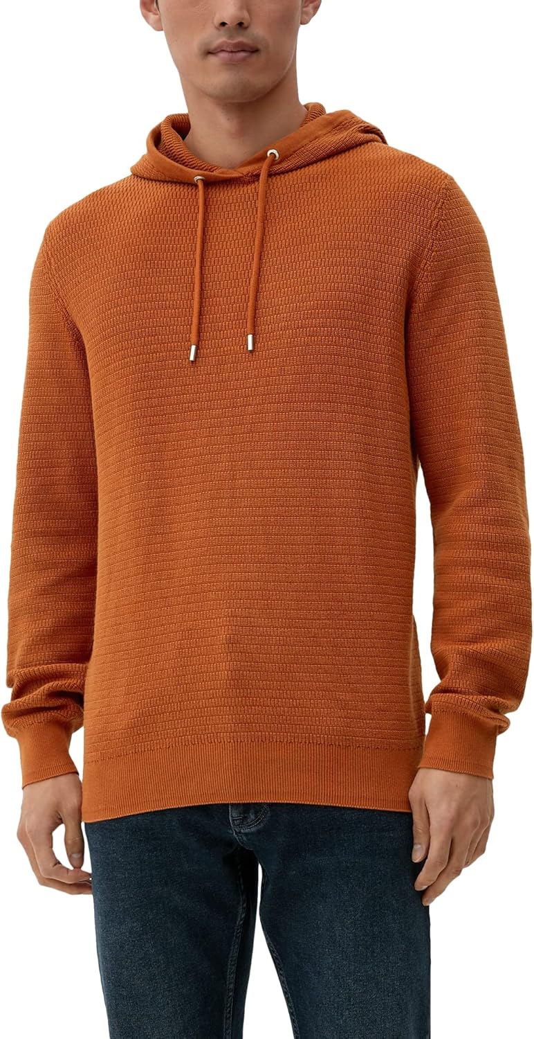 s.Oliver Herren Strickpullover, S Orange 2805