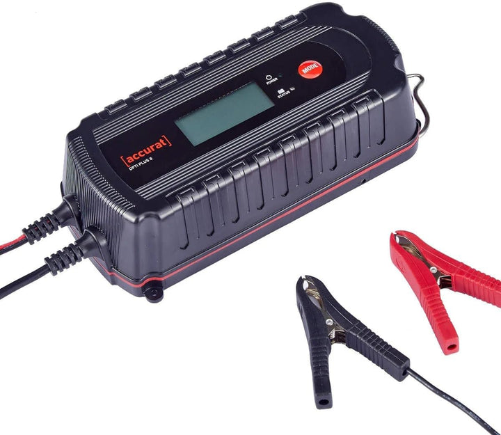 Accurat Opti Plus8 12V/24V7,2ABatterieladegerät Vollautomatisch fürAGM,Gel,EFB&LiFePO4Mikroprozessor