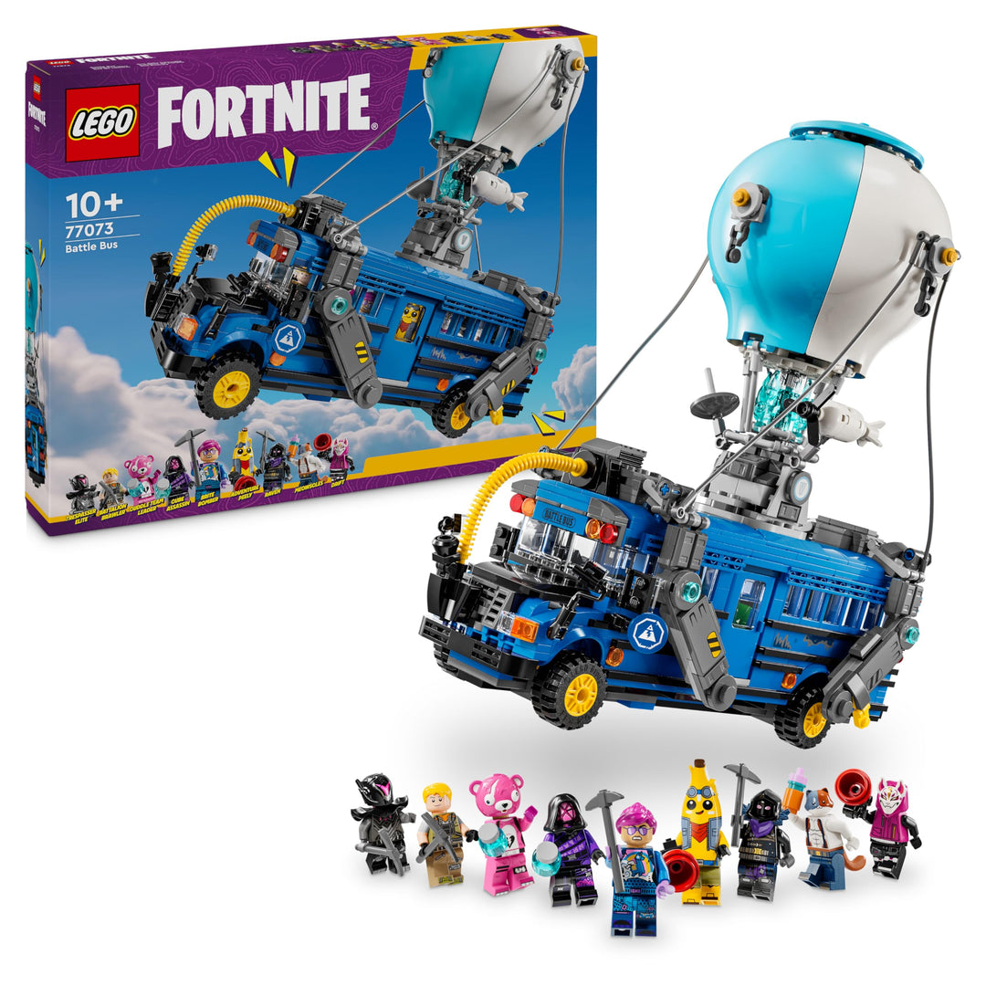 LEGO Fortnite Schlachtenbus, Spielzeug zum Videospiel mit Minifiguren, Geschenk für Gaming Fans ab 1