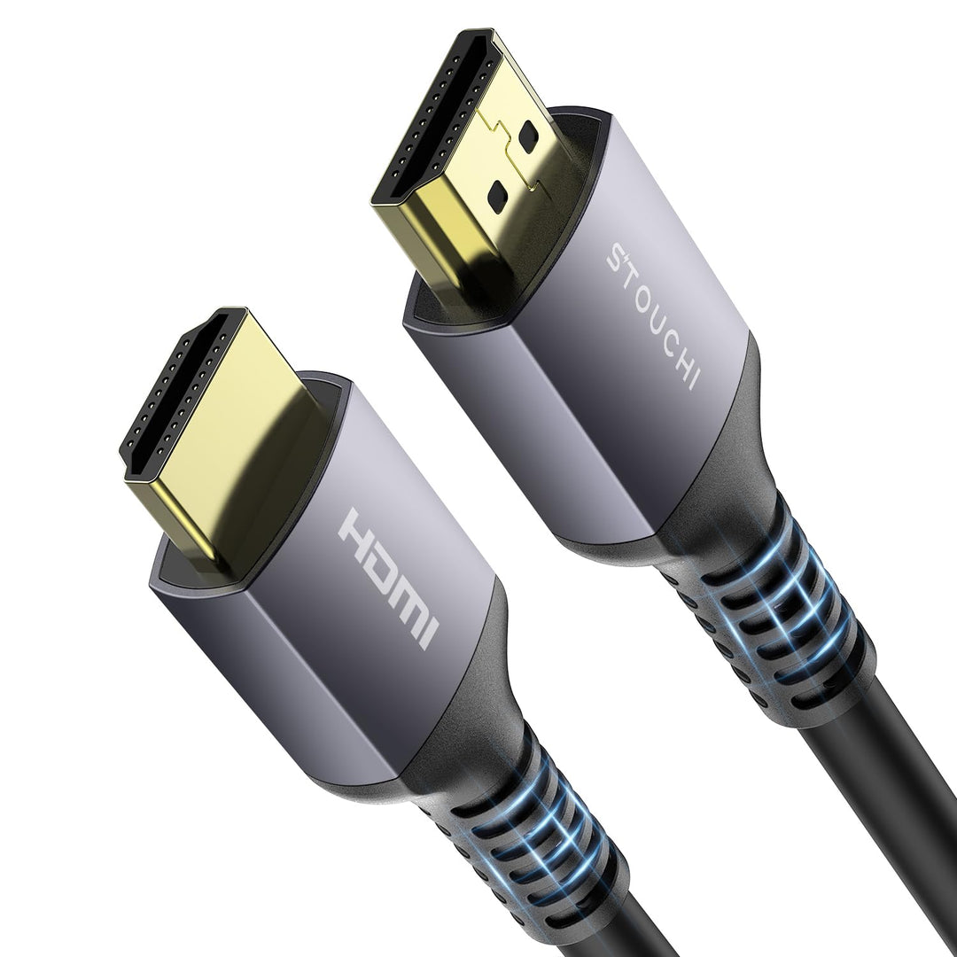 Stouchi 8K HDMI 2.1 Kabel 7,5m,CL3 In Wall Plenum-Rated High Speed Ultra HD 48Gbps Kabelunterstütz
