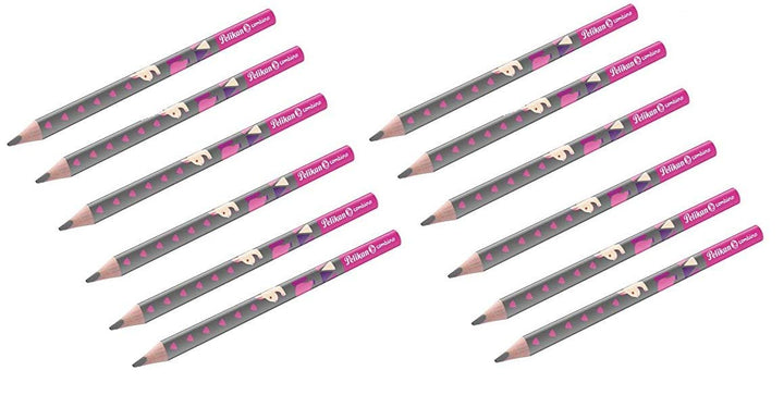 Pelikan 810401 Schreiblernbleistift Combino pink, 12 Stück in Faltschachtel 1 stück (12er Pack) 1 Bl