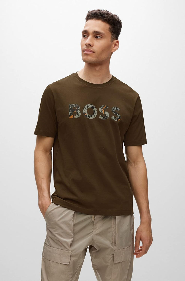 BOSS Herren Shirt L Dark Green, L Dark Green