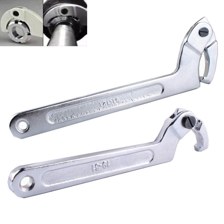 Poweka C Verstellbar Hakenschlüssel 4 Stück Schraubenschlüssel Enthält 3/4-2", 1 1/4-3", 2-4 3/4", 4