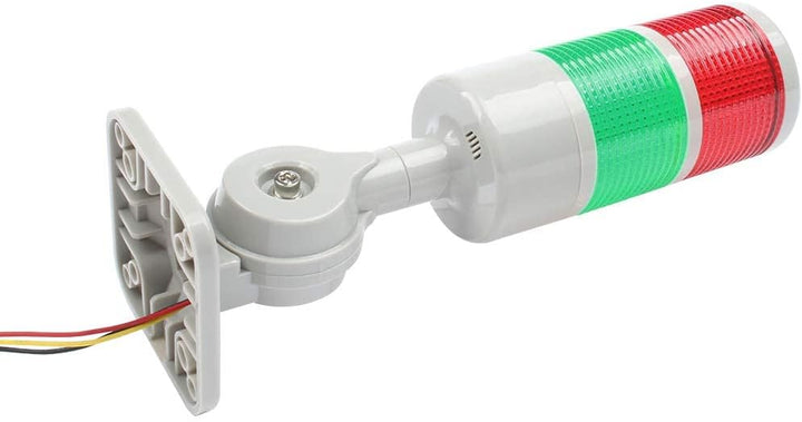 LUBAN Industrielle Warnleuchte, CNC-Maschinenwarnleuchte mit drehbarem Sockel, 2-stufige Signalsäule
