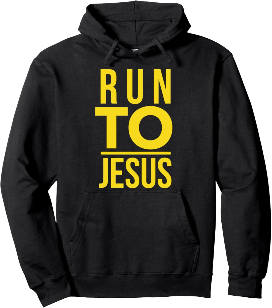 Christerest: Run To Jesus Christian Evangelism Salvation Pullover Hoodie