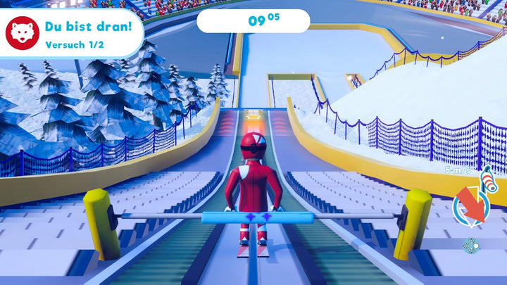 Winter Games Challenge - 8 Sportarten - Snowboard, Alpin, Riesenslalom, Skispringen, Curling, Rennro